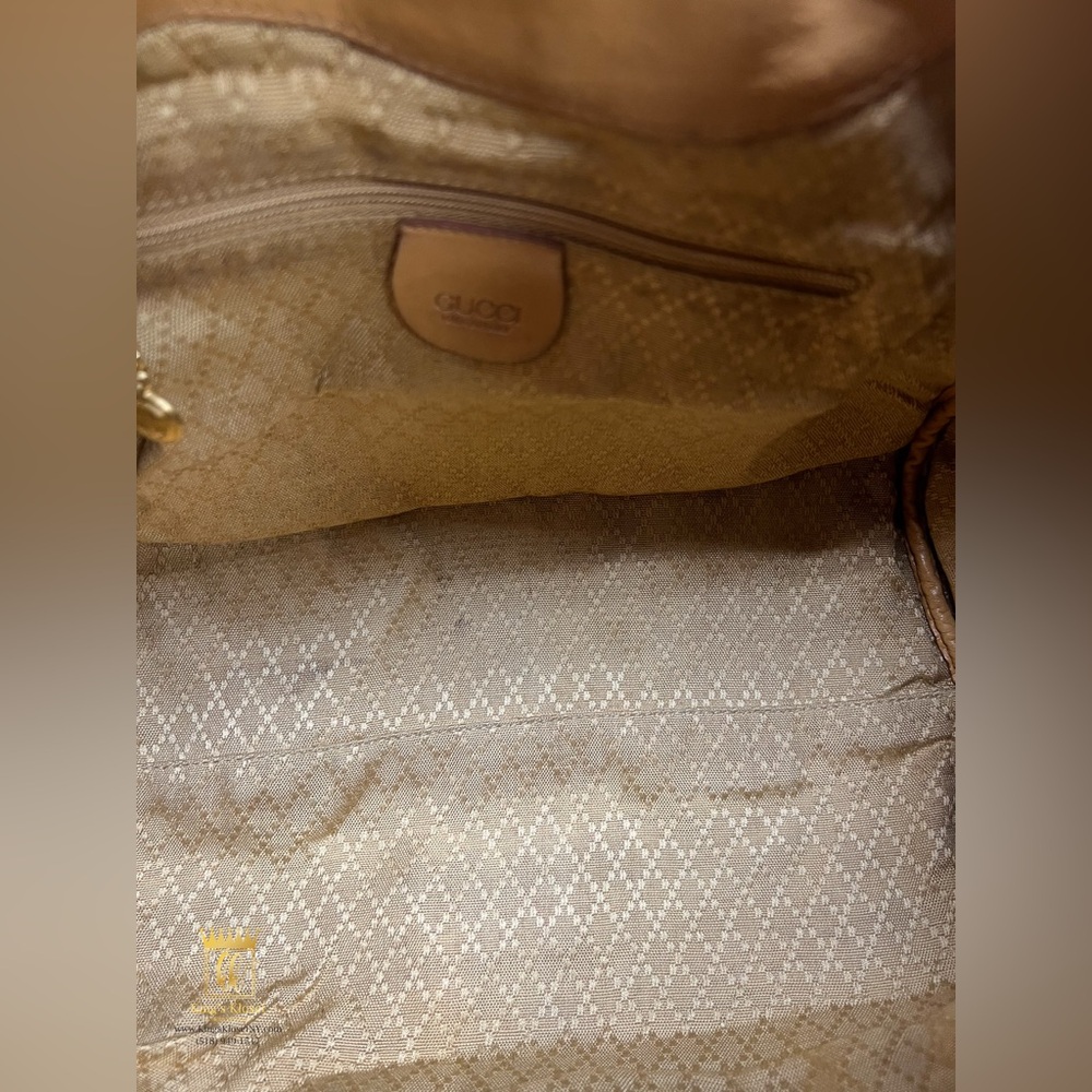 Gucci drawstring leather backpack - image 8